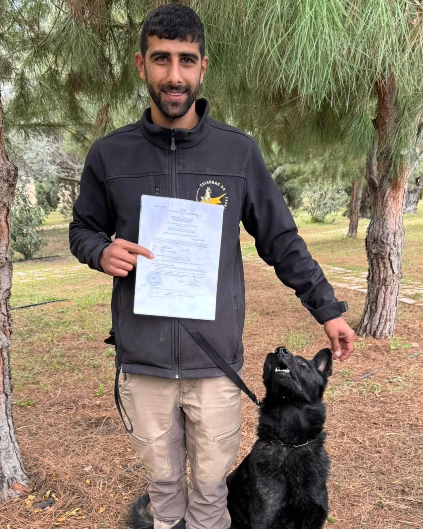 Owner and head trainer of Land Sharks K9 with a certified protection dog